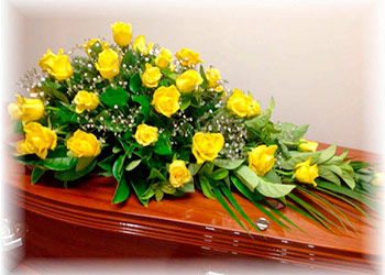 yellow roses mean at a funeral